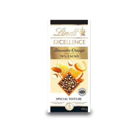 offerta a tempo: lindt excellence passion tavoletta di cioccolato fondente 70% cacao con arancia e mandorle — 7% da 3,47 € a 3,21 €