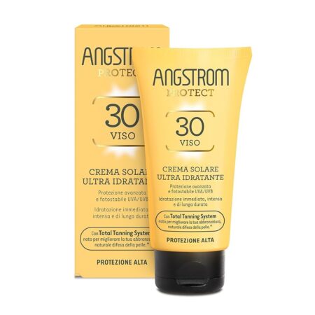 offerta a tempo: angstrom protect crema solare viso spf 30, azione idratante ed intensificatore dell'abbronzatura — 34% da 11,39 € a 7,55 €