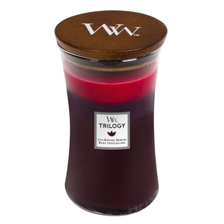 offerta a tempo: woodwick hourglass trilogy candela profumata grande con stoppino scoppiettante — 20% da 38,90 € a 30,99 €