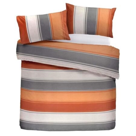 offerta a tempo: fusion – betley – classic wide stripe copripiumino matrimoniale — 8% da 27,34 € a 25,08 €