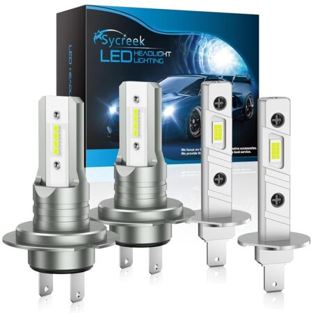 offerta a tempo: sycreek h1+h7 led lampadine,16000lm canbus senza errori 6500k super brillante fari — 10% da 45,99 € a 41,51 €