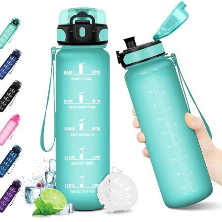 offerta a tempo: kollykolla borraccia motivazionale 1l, borraccia a prova di perdite — 18% da 14,99 € a 12,24 €