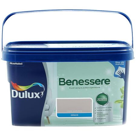 offerta a tempo: dulux benessere pittura colorata all'acqua per interni superlavabile anti muffa anti — 24% da 32,99 € a 24,99 €