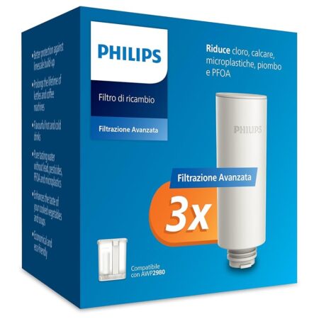 offerta a tempo: philips water cartuccia filtrante istantanea – filtrazione avanzata — 18% da 24,99 € a 20,54 €