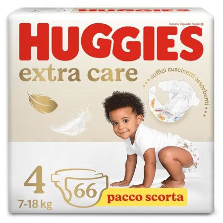 offerta a tempo: huggies extra care, pannolini taglia 4 (7 18 kg) — 22% da 31,99 € a 25,00 €