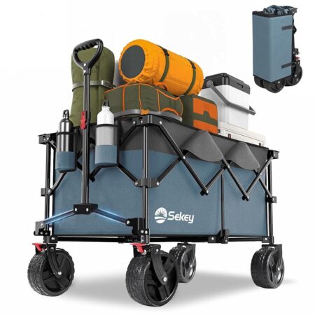 offerta a tempo: sekey xxl plus carrello spiaggia con freni 200l 150kg, carrello pieghevole ruote grandi — 14% da 139,99 € a 119,99 €