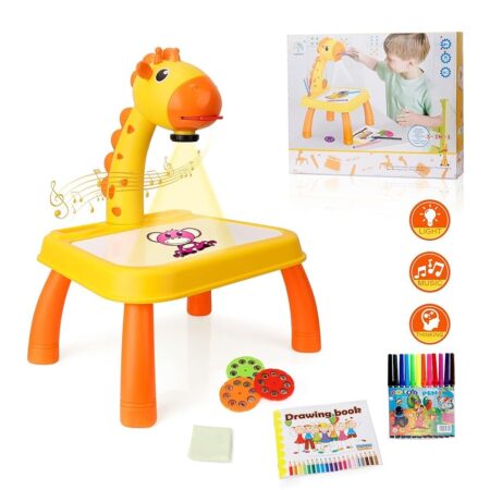 offerta a tempo: tavolo da disegno con proiettore luminoso per bambini + kit di accessori — 71% da 24,99 € a 7,21 €