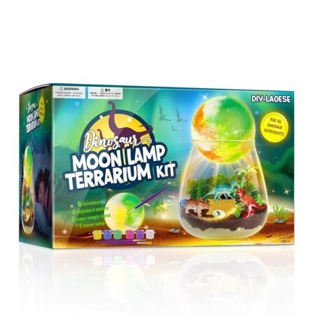 offerta a tempo: kit terrario dinosauri per bambini con lampada integrata — 65% da 33,99 € a 12,04 €