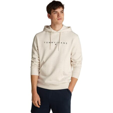 offerta a tempo: tommy jeans tjm reg linear logo hoodie ext dm0dm20746, felpa con cappuccio — 12% da 89,90 € a 79,16 €