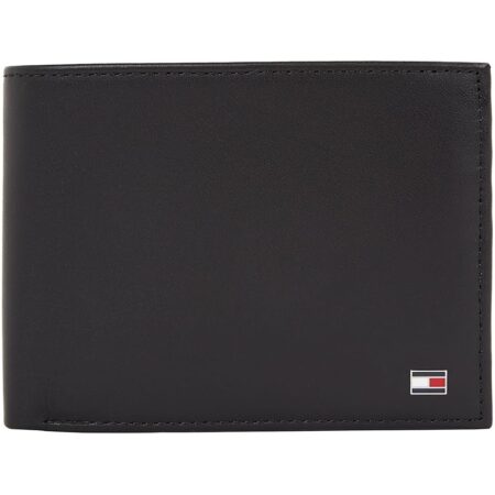 offerta a tempo: tommy hilfiger uomo portafoglio eton con scomparto monete, nero (black) — 37% da 69,90 € a 43,95 €
