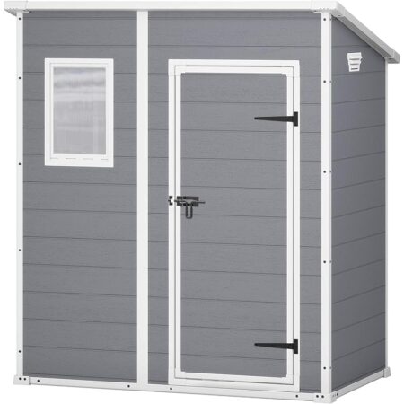 offerta a tempo: keter casetta da giardino manor pent 6x4, finitura effetto legno graffiato — 36% da 499,00 € a 318,99 €