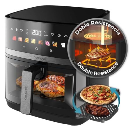 offerta a tempo: cecotec friggitrice ad aria 8 litri air fryer cecofry&grill duoheat 8000. 2200w — 24% da 89,90 € a 67,99 €