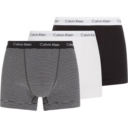 offerta a tempo: calvin klein uomo pantaloncini boxer confezione da 3 intimo, multicolore (white/b&w stripe/black) — 35% da 44,90 € a 29,18 €