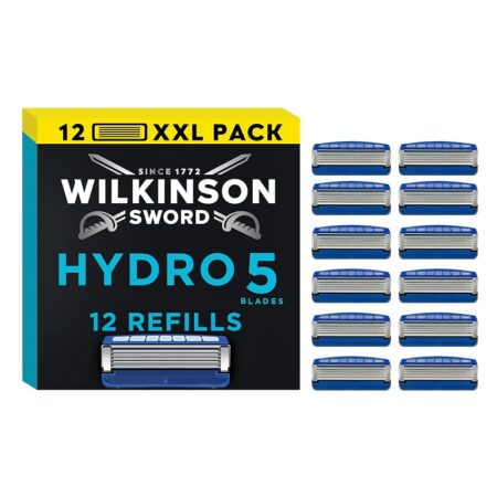 offerta a tempo: wilkinson sword hydro 5 lame per rasoio da uomo, rivestite in carbonio — 27% da 27,03 € a 19,65 €