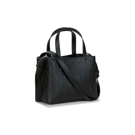 offerta a tempo: armani exchange liz – small open shopping tote nero (nero – black) — 36% da 125,00 € a 80,00 €