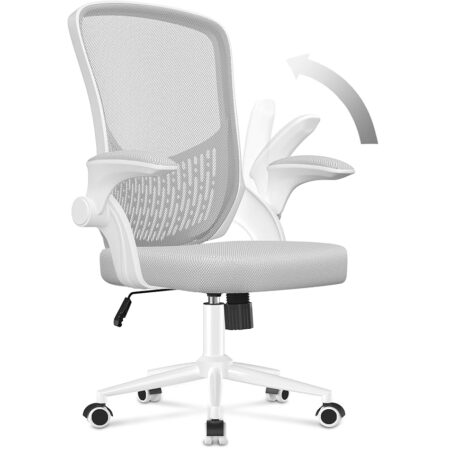 offerta a tempo: naspaluro sedia da ufficio,sedie scrivania ergonomica con braccioli ribaltabili a 90°,poltrona ufficio lombare — 15% da 69,99 € a 59,49 €