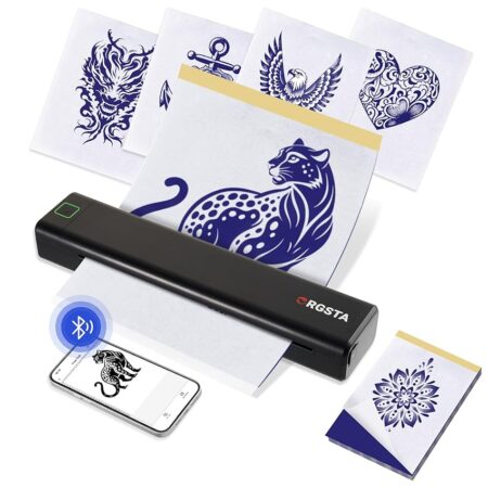 offerta a tempo: orgsta s008z stampante per tatuaggi termica bluetooth, dispositivo trasferimento stencil — 25% da 89,00 € a 66,75 €