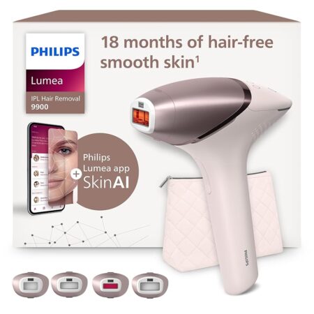 offerta a tempo: philips lumea series 9900, dispositivo di epilazione ipl con tecnologie senseiq e skinai — 20% da 510,00 € a 409,99 €