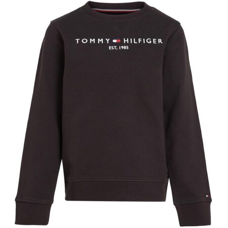 offerta a tempo: tommy hilfiger bambini unisex felpa essential sweatshirt senza cappuccio — 34% da 54,90 € a 36,01 €