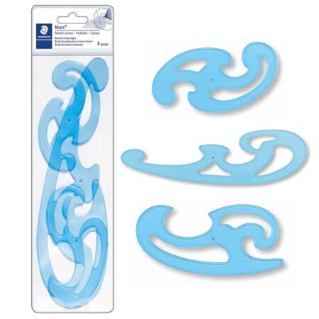 offerta a tempo: staedtler mars curvilinee per disegno tecnico, set di tre forme in plastica per — 5% da 11,45 € a 10,87 €