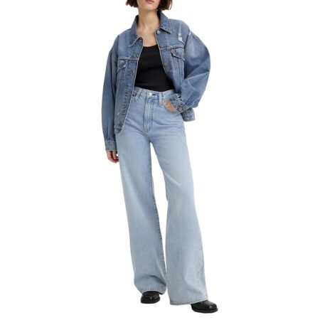 offerta a tempo: levi's ribcage wide leg, pantaloni donna — 38% da 130,00 € a 81,00 €