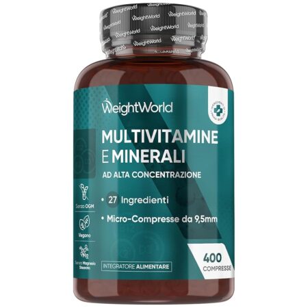 offerta a tempo: multivitaminico completo in 400 compresse vegane (+1 anno) — 14% da 18,99 € a 16,24 €