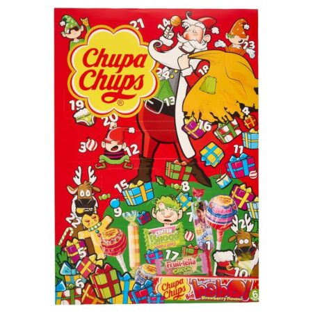 offerta a tempo: chupa chups calendario dell'avvento, calendario avvento con lollipop e gomme da masticare — 21% da 8,99 € a 7,09 €