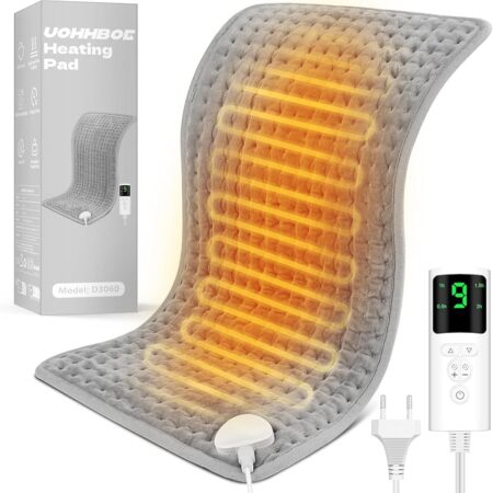 offerta a tempo: uohhboe termoforo elettrico 75w tappetino riscaldante 9 impostazioni di temperatura — 31% da 19,99 € a 13,79 €