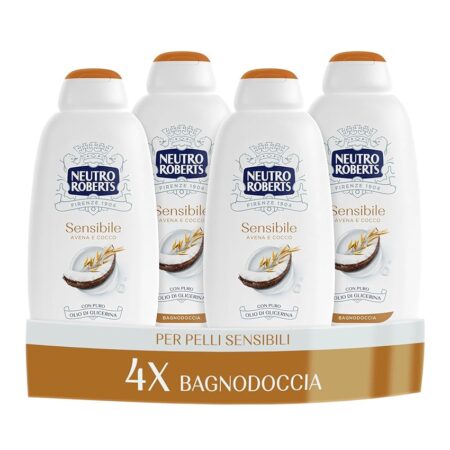 offerta a tempo: neutro roberts bagnoschiuma corpo sensibile con avena e cocco — 43% da 18,99 € a 10,82 €