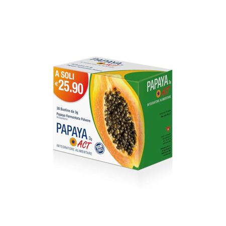 offerta a tempo: papaya act, integratore alimentare in polvere a base di 100% papaya fermentata in — 27% da 19,80 € a 14,40 €