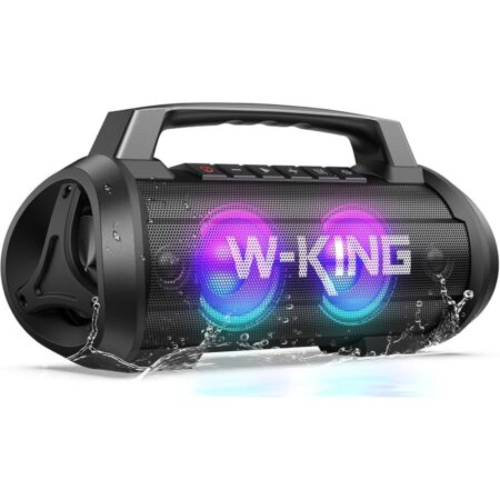 offerta a tempo: w king cassa bluetooth portatile, 120w peak altoparlante bluetooth loud subwoofer — 34% da 139,99 € a 92,47 €