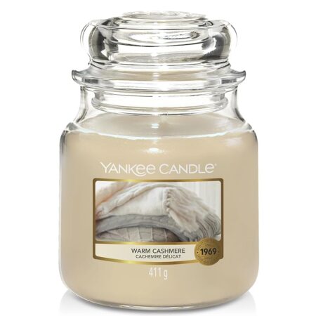 offerta a tempo: yankee candle candela profumata in giara media | caldo cashmere | durata fino a 75 ore — 30% da 29,90 € a 20,89 €
