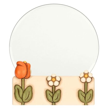 offerta a tempo: thun, specchio da appoggio in ceramica decorata a mano — 31% da 44,90 € a 30,99 €