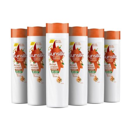 offerta a tempo: sunsilk shampoo olio d’argan e di mandorle 400ml (confezione da 6) — 37% da 24,54 € a 15,54 €