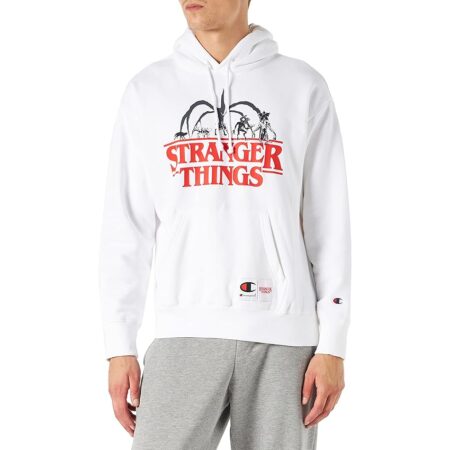 offerta a tempo: champion x stranger things, felpa con cappuccio unisex adulto — 35% da 75,00 € a 49,00 €