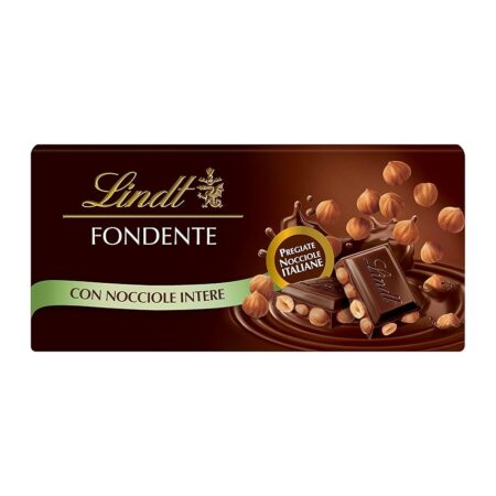 offerta a tempo: lindt tavoletta classica cioccolato fondente con nocciole, formato 100g — 24% da 2,87 € a 2,19 €