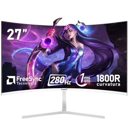 offerta a tempo: gawfolk 27 pollici 280hz curvo monitor per computer da gioco, 1800r，fhd 1080p — 24% da 189,99 € a 144,39 €