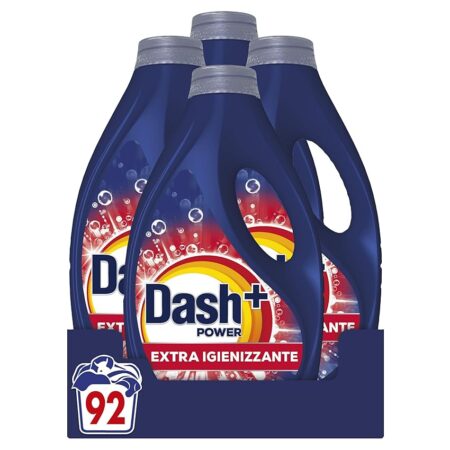 offerta a tempo: dash power detersivo liquido lavatrice, 92 lavaggi (4x23) — 35% da 39,99 € a 25,99 €
