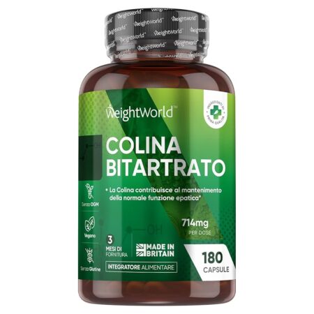 offerta a tempo: colina integratore vegano, 714mg per dose — 5% da 19,99 € a 18,99 €