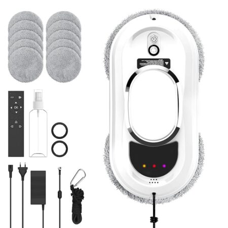 offerta a tempo: robot lavavetri 5600pa, robot pulisci vetri con 3 modalità di pulizia — 10% da 89,99 € a 80,99 €