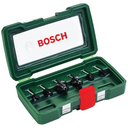 offerta a tempo: bosch set da 6 pezzi di frese in metallo duro, per legno — 7% da 39,32 € a 36,53 €
