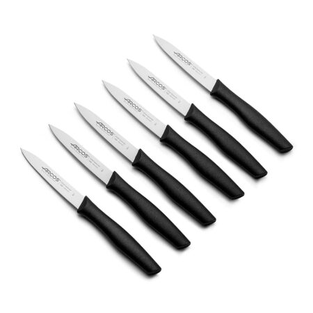 offerta a tempo: arcos set 6 pezzi coltello da cucina 10 cm. 6 coltelli da cucina in acciaio inox con — 33% da 24,44 € a 16,31 €