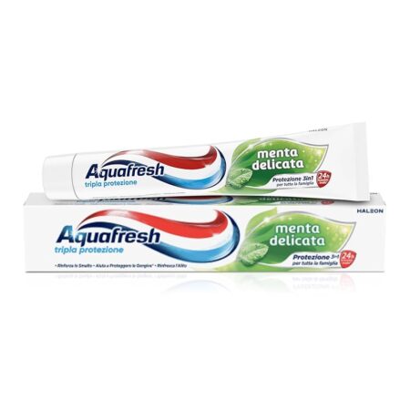 offerta a tempo: aquafresh dentifricio tripla protezione, formula clinicamente testata 3 in 1 per tutta la famiglia — 36% da 1,55 € a 0,99 €