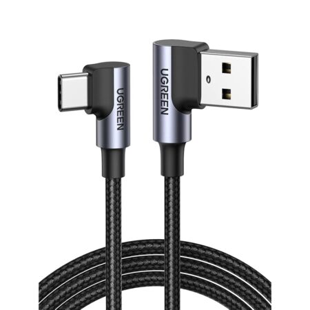 offerta a tempo: ugreen cavo usb c a a 90 gradi, cable type c ricarica rapida 3a compatibile con iphone — 38% da 9,49 € a 5,86 €