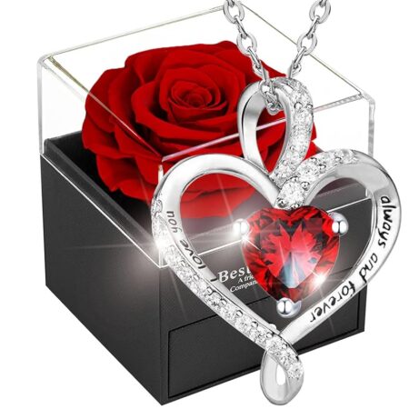 offerta a tempo: rosa eterna da regalo + collana — 51% da 24,99 € a 12,13 €