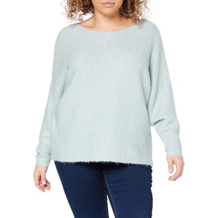 offerta a tempo: only onldaniella l/s pullover knt noos maglione, grigio (ether detail: w.cloud dancer melangé) — 3% da 34,99 € a 33,90 €