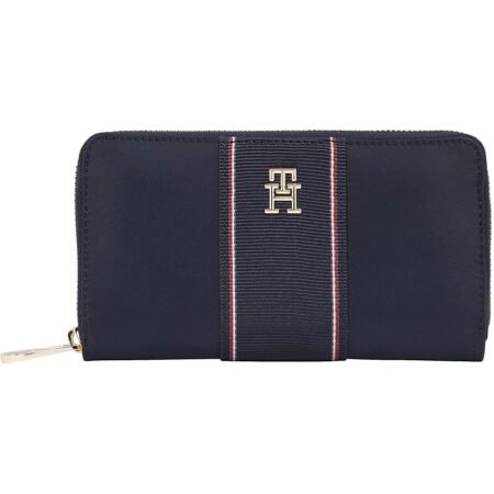 offerta a tempo: tommy hilfiger donna portafoglio poppy con zip, blu (space blue corp) — 36% da 64,90 € a 41,31 €