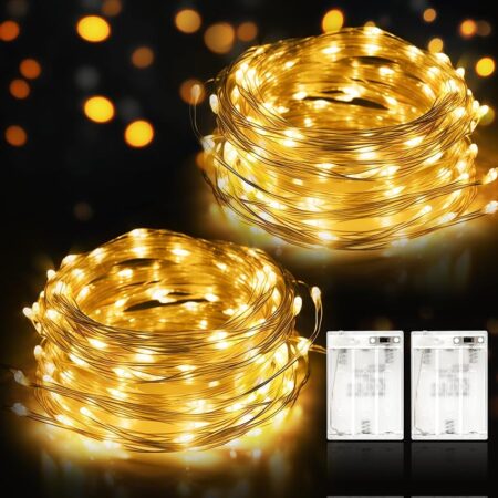 offerta a tempo: luci led a batteria, 2 x 12m lucine led decorative — 23% da 13,99 € a 10,82 €