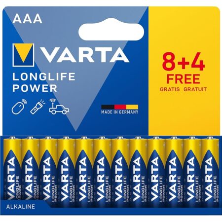 offerta a tempo: varta 12 pile alcaline aaa — 45% da 8,99 € a 4,90 €