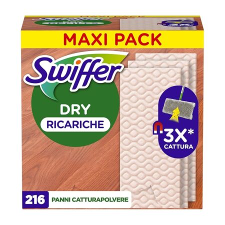 offerta a tempo: swiffer 216 panni catturapolvere — 50% da 59,90 € a 29,99 €